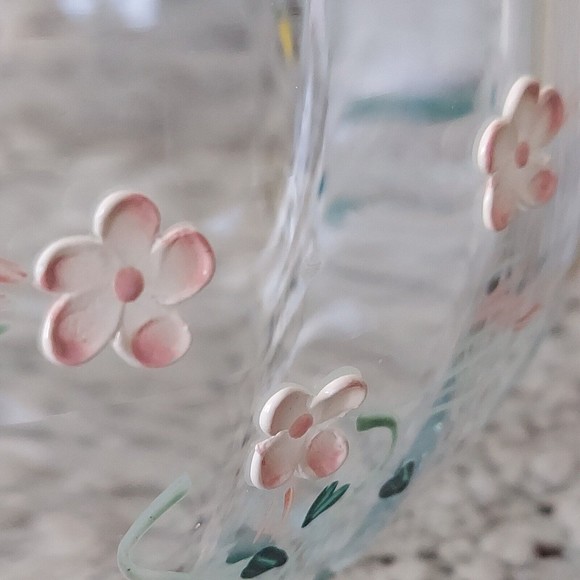 CRYSTAL BOWL MADE IN ROMANIA RAISED FLORAL DESIGN Crystal Clear Design - Picture 5 of 9